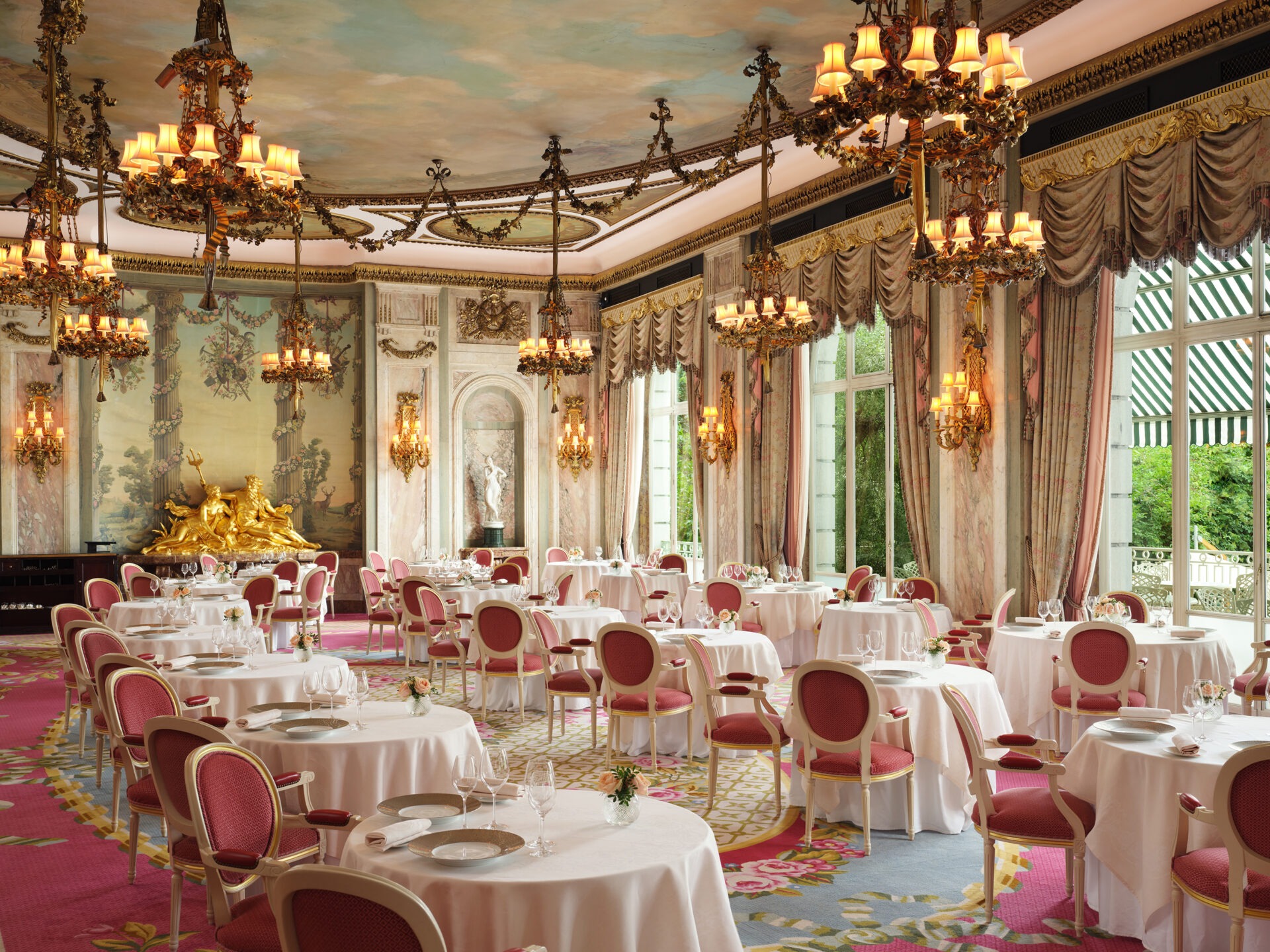 Ritz London Chandeliers In Dining Room